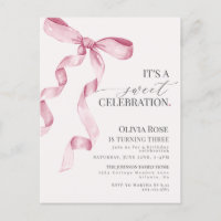 Invitation à la fête d'anniversaire de la fille au