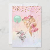 Invitation À La Fête D'Anniversaire De La Fille De (Dos)