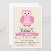 Invitation à la fête d'anniversaire de la fille de (Devant / Derrière)