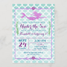 Invitation à la fête d'anniversaire de la fille Me