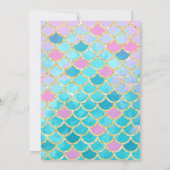 Invitation à la fête d'anniversaire de la fille Me (Dos)