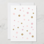 Invitation à la fête d'anniversaire de la fille ro (Dos)