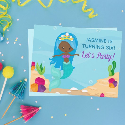 Invitation à la fête d'anniversaire de la fille Si