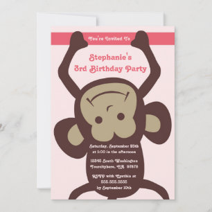 Invitation à la fête d'anniversaire de la fillette