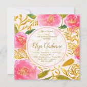 Invitation à la fête d'anniversaire de la florale  (Devant)