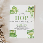 Invitation à la fête d'anniversaire de la grenouil
