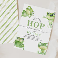 Invitation à la fête d'anniversaire de la grenouil