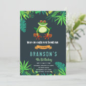 Invitation à la fête d'anniversaire de la grenouil (Debout devant)