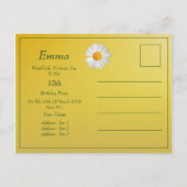 Invitation à la fête d'anniversaire de la jolie Da (Dos)