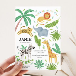 Invitation à la fête d'anniversaire de la Jungle