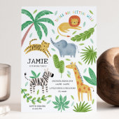 Invitation à la fête d'anniversaire de la Jungle