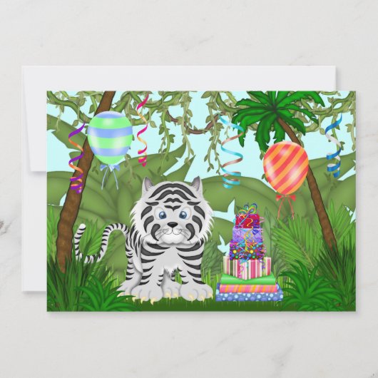 Invitation à la fête d'anniversaire de la Jungle W (Devant)