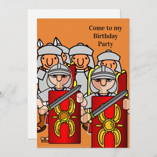 Invitation à la fête d'anniversaire de la Légion r (Devant / Derrière)