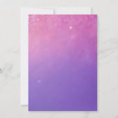 Invitation à la fête d'anniversaire de la Licorne (Dos)