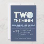 Invitation à la fête d'anniversaire de la Lune (Devant)