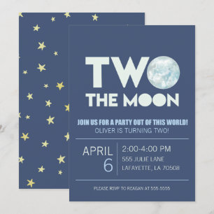 Invitation à la fête d'anniversaire de la Lune