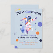 Invitation à la fête d'anniversaire de la Lune (Devant / Derrière)