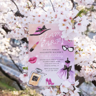 Invitation à la fête d'anniversaire de la marque G