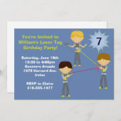 Invitation à la fête d'anniversaire de la marque l (Devant / Derrière)