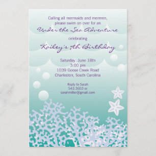 Invitation à la fête d'anniversaire de la mer (Aqu