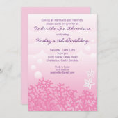 Invitation à la fête d'anniversaire de la mer (ros (Devant / Derrière)