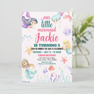 Invitation à la fête d'anniversaire de la mignonne