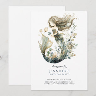 Invitation à la fête d'anniversaire de la mignonne