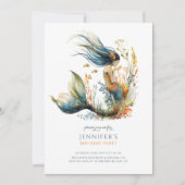 Invitation à la fête d'anniversaire de la mignonne (Devant)
