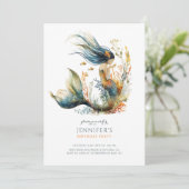 Invitation à la fête d'anniversaire de la mignonne (Debout devant)