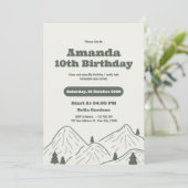 Invitation à la fête d'anniversaire de la montagne (Debout devant)