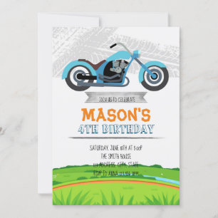 Invitation à la fête d'anniversaire de la moto