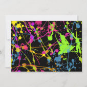 Invitation à la fête d'anniversaire de la peinture (Dos)