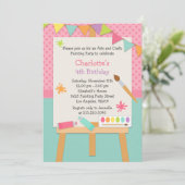 Invitation à la fête d'anniversaire de la peinture (Debout devant)