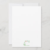 Invitation à la fête d'anniversaire de la petite f (Dos)