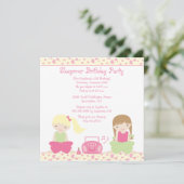 Invitation à la fête d'anniversaire de la petite f (Debout devant)