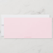 Invitation à la fête d'anniversaire de la petite f (Dos)