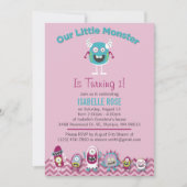 Invitation à la fête d'anniversaire de la Petite M (Devant)