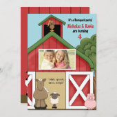 Invitation à la fête d'anniversaire de la photo de (Devant / Derrière)