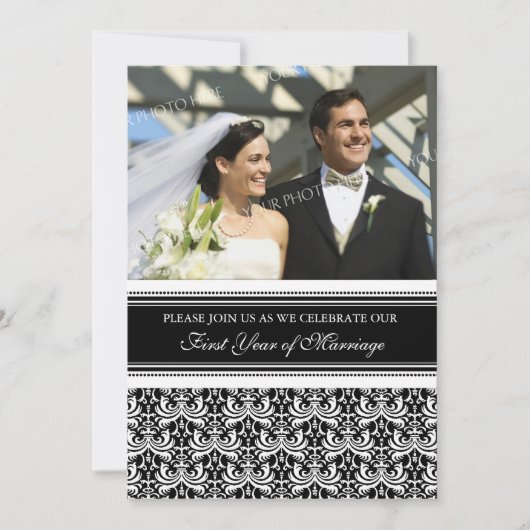 Invitation à la fête d'anniversaire de la photo no (Devant)