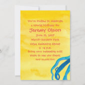 Invitation à la fête d'anniversaire de la pieuvre  (Dos)