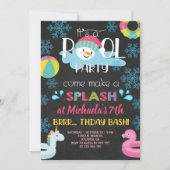 Invitation à la fête d'anniversaire de la piscine  (Devant)