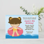 Invitation à la fête d'anniversaire de la piscine (Debout devant)