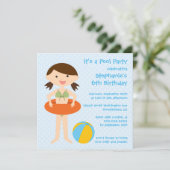 Invitation à la fête d'anniversaire de la piscine  (Debout devant)