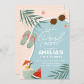 Invitation à la fête d'anniversaire de la Piscine  (Devant / Derrière)