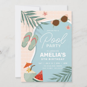 Invitation à la fête d'anniversaire de la Piscine