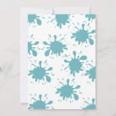 Invitation à la fête d'anniversaire de la piscine  (Dos)