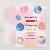 Invitation à la fête d'anniversaire de la planète (Devant / Derrière)