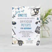 Invitation à la fête d'anniversaire de la police - (Debout devant)