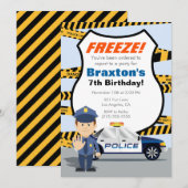 Invitation à la fête d'anniversaire de la police - (Devant / Derrière)