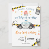 Invitation à la fête d'anniversaire de la police (Devant)